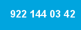922 144 03 42 922 144 03 42